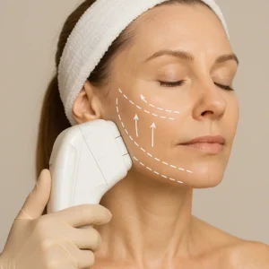 Woman having HI-FU to reduce wrinkles call LA LIPO SCOTLAND Now!