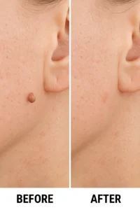 Skin tags removal SCOTLAND before and after