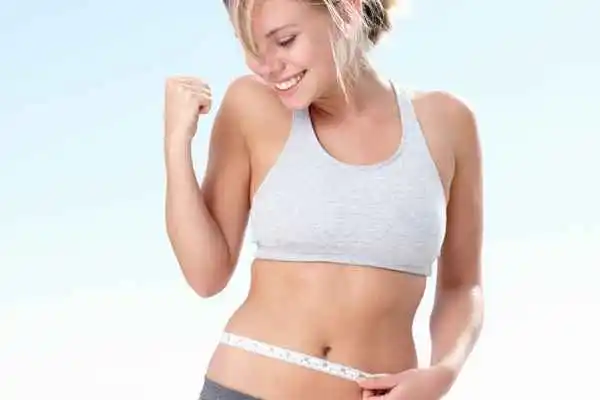 woman happy after fat reduction treatment SCOTLAND