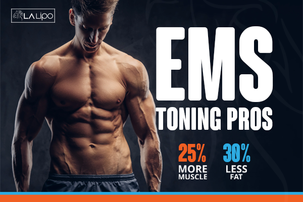 Image of man with sculpted stomach showing the fat loss and muscle gain of LA-EMS Body Sculpting Treatment SCOTLAND