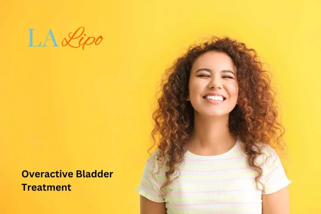 woman smiling about overactive bladder treatment SCOTLAND solutions